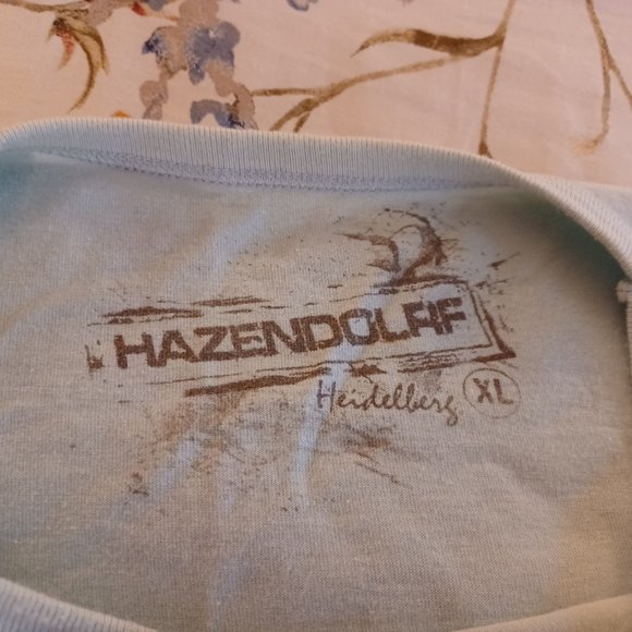 Rare Vintage Hazendolrf Heidelberg Light Blue T-Shirt Ultra-Light Size X-Large - Picture 4 of 9